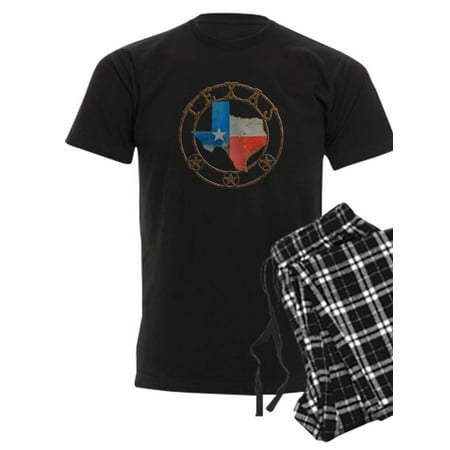 

CafePress - Texas Wrought Iron Barn Art Pajamas - Men s Dark Pajamas