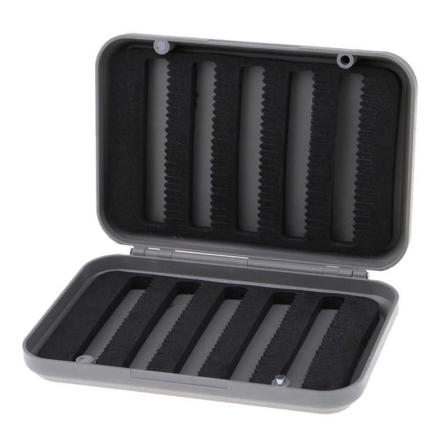 Caja impermeable Zulema para pesca con mosca de doble cara sostiene grandes y moscas