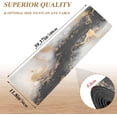 thumbnail image 5 of FREEAMG Marble Ink Abstract Art Long Trivet Table Runner Non-Slip Heat Resistant Table Protector Waterproof Unique Golden Black Hot Pads Pot Holder Table Mats, 5 of 7