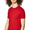 thumbnail image 2 of GUESS Mens Short Sleeve Pima Embroidered Logo Tee Medium Chili Red, 2 of 4