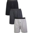 thumbnail image 6 of 247 Frenzy Men's Essentials Knocker PACK OF 3 Cotton Solid Single Button Fly Boxer Shorts , Size 3XL, 6 of 6