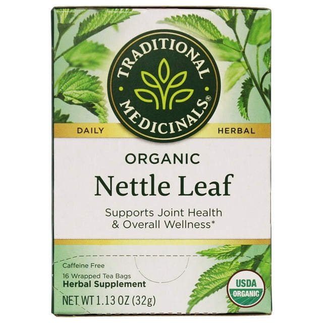 Traditional Medicinals - Organic Nettle Leaf Herbal Tea - 16 Tea Bags