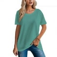 thumbnail image 5 of Women's Cotton Short-Sleeved T-Shirt 16 Colors, 5 of 17