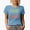 Baby Blue, variant on Lucky, Lucky, Lucky Vibes, St. Patrick's Day Merch Gift, White T-Shirt, Small