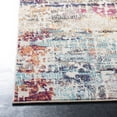 thumbnail image 2 of SAFAVIEH Madison Joella Vintage Abstract Runner Rug, Red/Light Blue, 2' x 8', 2 of 8