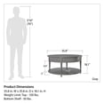 thumbnail image 3 of Table basse Aurora d’Ameriwood Home, grise, 3 of 9