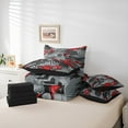 thumbnail image 6 of Manfei Red Dirt Bike Bedding Comforter Set 7-Piece, Motocross Game Full Bedding Set, Racing Car Fitted Sheet Flat Sheet, Microfiber Bedroom Decor, 6 of 8