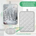 thumbnail image 3 of 2 Pack Pot Holders for Kitchen Heat Resistant Hot Pads Sets for Cooking Baking Snowy Winter Landscape, 3 of 7