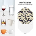 thumbnail image 6 of Naloa Game Controller Leather Coasters for Drinks, Durable Drink Coasters 4 Set for Tabletop Protection, Luxurious Home Décor and Housewarming Gift ( {designName})Octagon, 6 of 6