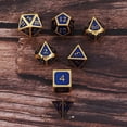 thumbnail image 2 of de dados DND poliédricos de aleación de zinc de 7 piezas, dados de 7 troqueles para mazmorras y dragones, DND RPG MTG, dados H Yotijar Dados poliédricos, 2 of 10