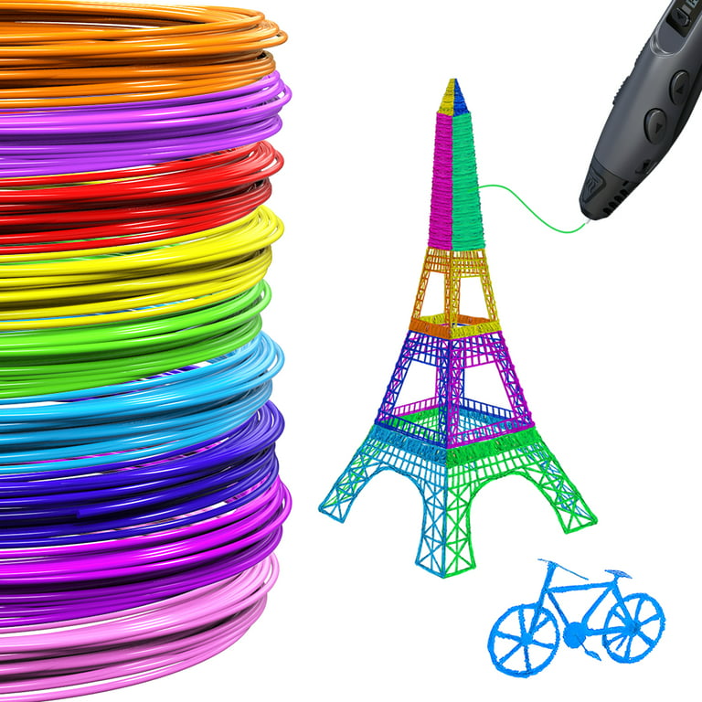 Orange Eiffel Tower 3D Pen Stencil - 3Doodler