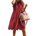 thumbnail image 3 of VONDA Robe d'Été Décontractée à Volants Sans Manches pour Femmes, 3 of 6
