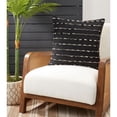 thumbnail image 1 of Saro Lifestyle 252.BK20SC 20 x 20 in. Stripe Design Throw Pillow Cover, Black, 1 of 1