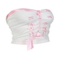 thumbnail image 2 of Bandeau Sans Manches Blanc à l'Avant de l'Épaule pour Femmes, 2 of 9