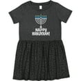 thumbnail image 3 of Inktastic Happy Hanukkah Menorah Girls Toddler Dress, 3 of 5