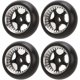 thumbnail image 1 of 26-27 RC Drift Tire, for 128 Remote Control Car, Hard Plastic Tyres, Aluminum Alloy Wheel Rims, 5 Pointed, 1 of 5