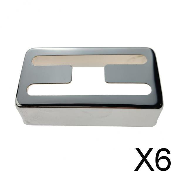 Cubiertas Humbucker de guitarra Baoblaze 6 piezas cobre plata