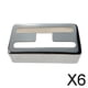 thumbnail image 1 of Cubiertas Humbucker de guitarra Baoblaze 6 piezas cobre plata, 1 of 7