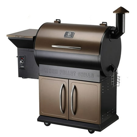 Z GRILLS 700D Wood Pellet Grill and Smoker with Auto Temp Control, Storage Cabinet and Free Patio