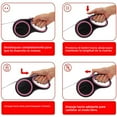 thumbnail image 5 of Correa para perro de nailon retráctil duradera de 5M - 20 KG, extensible 3/5/8M, adecuada para cachorros pequeños, medianos y grandes, correa para caminar, 5 of 5