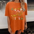 thumbnail image 5 of Htigea Cute Graphic Tees for Women Oversized Summer T Shirts Casual Short Sleeve Crewneck Tops Orange XL, 5 of 7