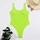 thumbnail image 3 of WILLBEST Trajes de Baño de Natación Para Mujer Trajes de Baño de Cintura Alta Para Mujer Traje de Baño Cruzado Con Lazo En La Espalda Traje de Baño Monokini Traje de Baño de 1 Pieza, 3 of 5