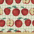 thumbnail image 2 of Ambesonne Fruit Fabric by the Yard Upholstery, Whole and Half Sliced Apples, 5 Yards, Pale Eggshell Multicolor, 2 of 5