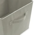 thumbnail image 3 of Casafield Set of 12 Fabric Storage Cube Bins, Light Gray - 11" Collapsible Foldable Cloth Baskets for Shelves and Cubby Organizers, 3 of 7