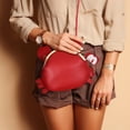 thumbnail image 4 of Bolso bandolera de piel sintética con forma de cangrejo, estilo satchel, para mujer y niña., 4 of 7