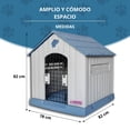 thumbnail image 4 of Casa Para Perro Q Perrón Raza Mediana Con Puerta Fácil De Ensamblar Y Limpiar, 4 of 6
