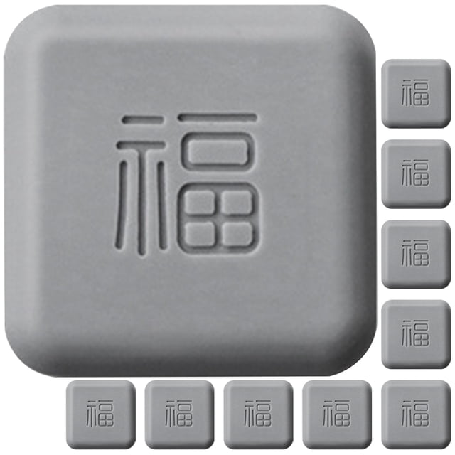 KAKOWELY 10 topes de puerta para manija de puerta de pared, protector de pared con personaje FU