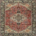thumbnail image 1 of Ahgly Company Machine Washable Indoor Square Traditional DarkKhaki Green Area Rugs, 9' Square, 1 of 7