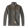 thumbnail image 2 of Gioberti Men's Knitted Regular Fit Full Zip Cardigan Sweater with Soft Brushed Flannel Lining, 2 of 6