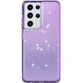 thumbnail image 5 of Compatible Glitter Case for Samsung Galaxy S22 Case Women,Puple Clear Sparkly Bling Protective Soft TPU Transprent Phone Case for Samsung S22 Case S22 Clear Case for S22 Cases, 5 of 7