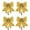 Gold, variant on Holzlrgus 4pcs Christmas Bow, Silver Wreaths Bows, Large Glitter Ribbon Bow Tie, Large Xmas Bows, Wreath Ornament Decor for Christmas Tree Party Gift, 9.8 x 11.8