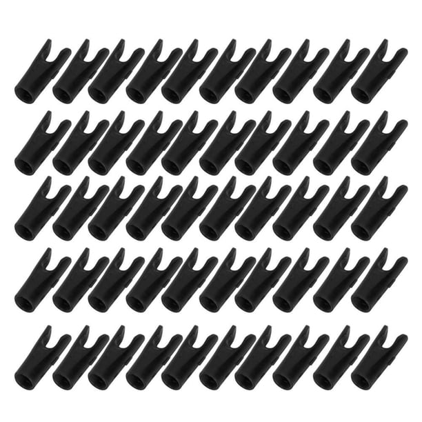 Culatines De Flecha Cola De Flecha Cola De Flecha De Plástico 50 Uds Culatines De Flecha De Tiro Con Arco Insertar Colas De Eje De Pasador Caza Tiro DIY Accesorio Negro S ANGGREK Otros