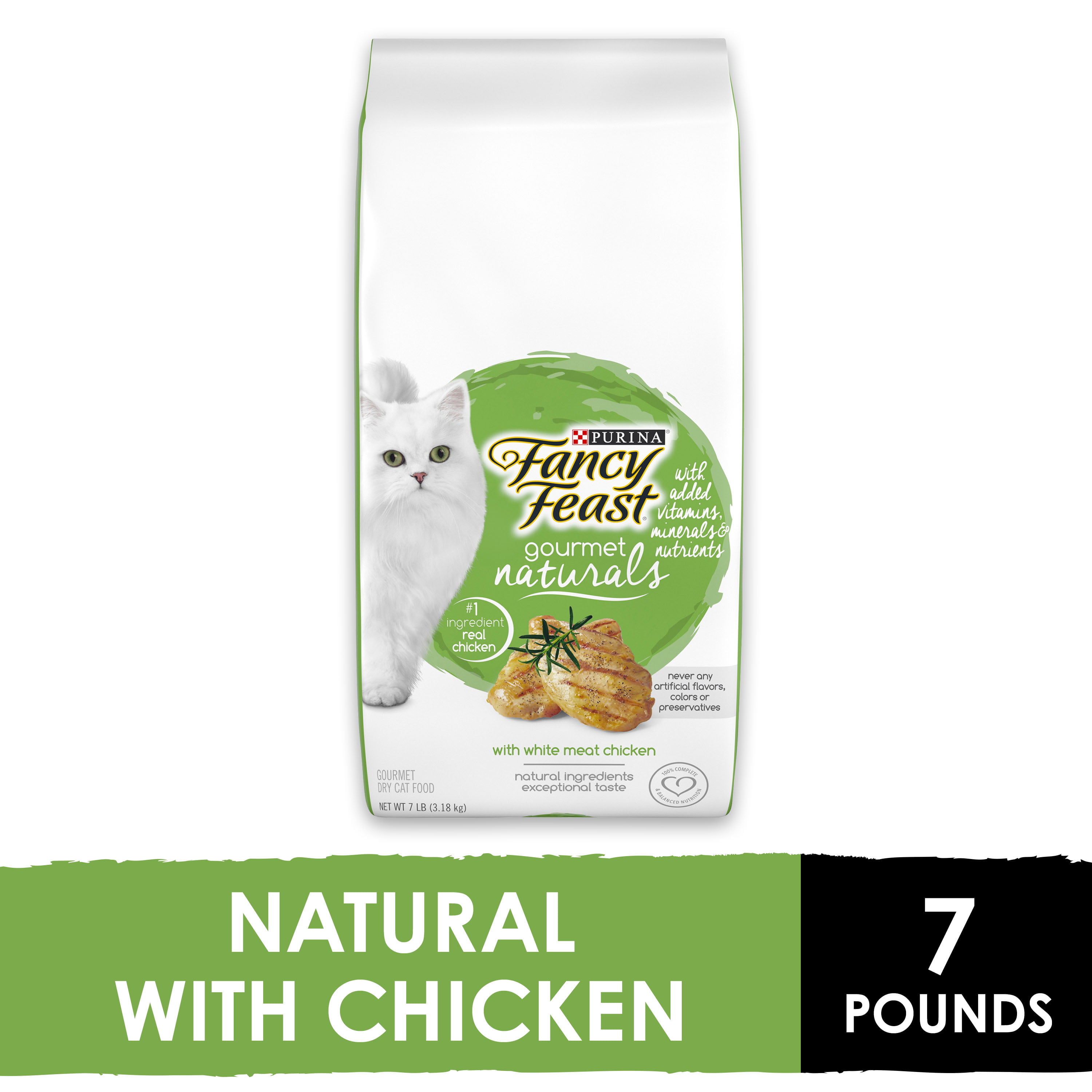 Fancy Feast Natural Dry Cat Food, Gourmet Naturals With White Meat