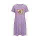 thumbnail image 5 of Camisón corto de talla grande para mujer, camisón de manga corta con estampado de pecho a la moda, camisón para mujer, 5 of 7