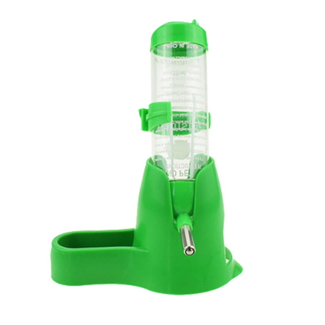 GUANGHONG Pet Drinking Bottle with Food Hanging Water Feeding Bottles Auto Dispenser for Hamsters Small Animals Ferrets Rabbits Small Animals(1 Set)