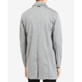 thumbnail image 2 of Calvin Klein Mens Knit Trench Coat Pure Grey L, 2 of 4