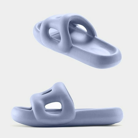

CoCopeanut 2023 New Fashion Hollow Design Women s Slippers Thick Sole 4cm Soft Non-Slip Sandals Personality Bathroom Men Slippers