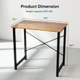 thumbnail image 3 of edx 31 inch Small Computer Writing Desk, Sturdy Workstation Game Table for Adult, Rustic Brown, 3 of 6