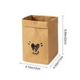 thumbnail image 3 of HSQJHJF Washable Kraft Paper Bag Thickened And Green Plants Pot Decoration Large Capacity Refrigerator Kitchen Thickened Waterproof Storage Bag, 3 of 6