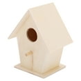 Wooden Bird House, Unfinished Birdhouse DIY Bird Feeder Houses