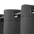 thumbnail image 2 of MDS Blackout Curtains for Living Room and Bedroom Thermal Insulated Grommet Room Darkening Draperies 2 Panels (Dark Gray 42x63), 2 of 6