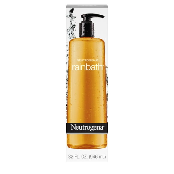 Neutrogena Rainbath Cleansing Shower and Bath Gel, Moisturizing Daily Body Wash Cleanser and Shaving Gel with Clean Rinsing Lather, Original Scent, 32 fl. Oz