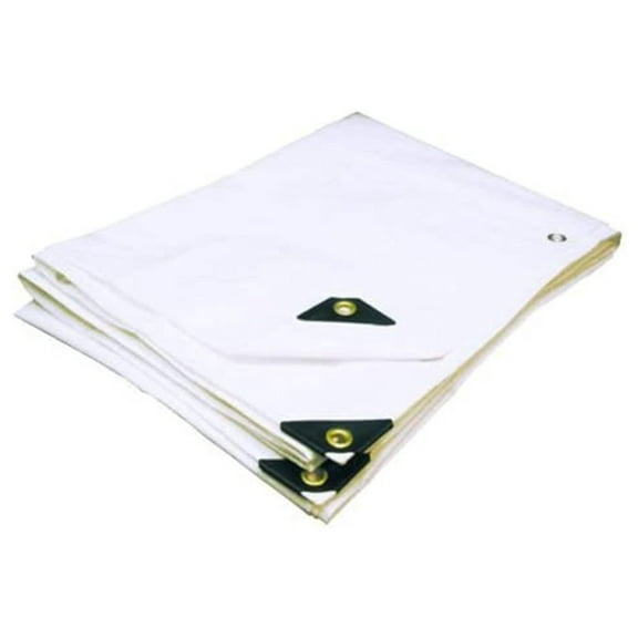 10'X14' Extra Heavy Duty White Tarp