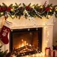 thumbnail image 3 of Clear Acrylic Crystal Swag Garland Ornaments,3Pcs Triple Layer Teardrop Bead Chain with Hooks for Christmas Tree, Wedding Mantel Party Home Decor, 19.67in by XSAOP, 3 of 4