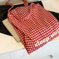 thumbnail image 2 of Bolso Mano A Cuadros para Mujer Hombro Gran Capacidad () Rojo, 2 of 6