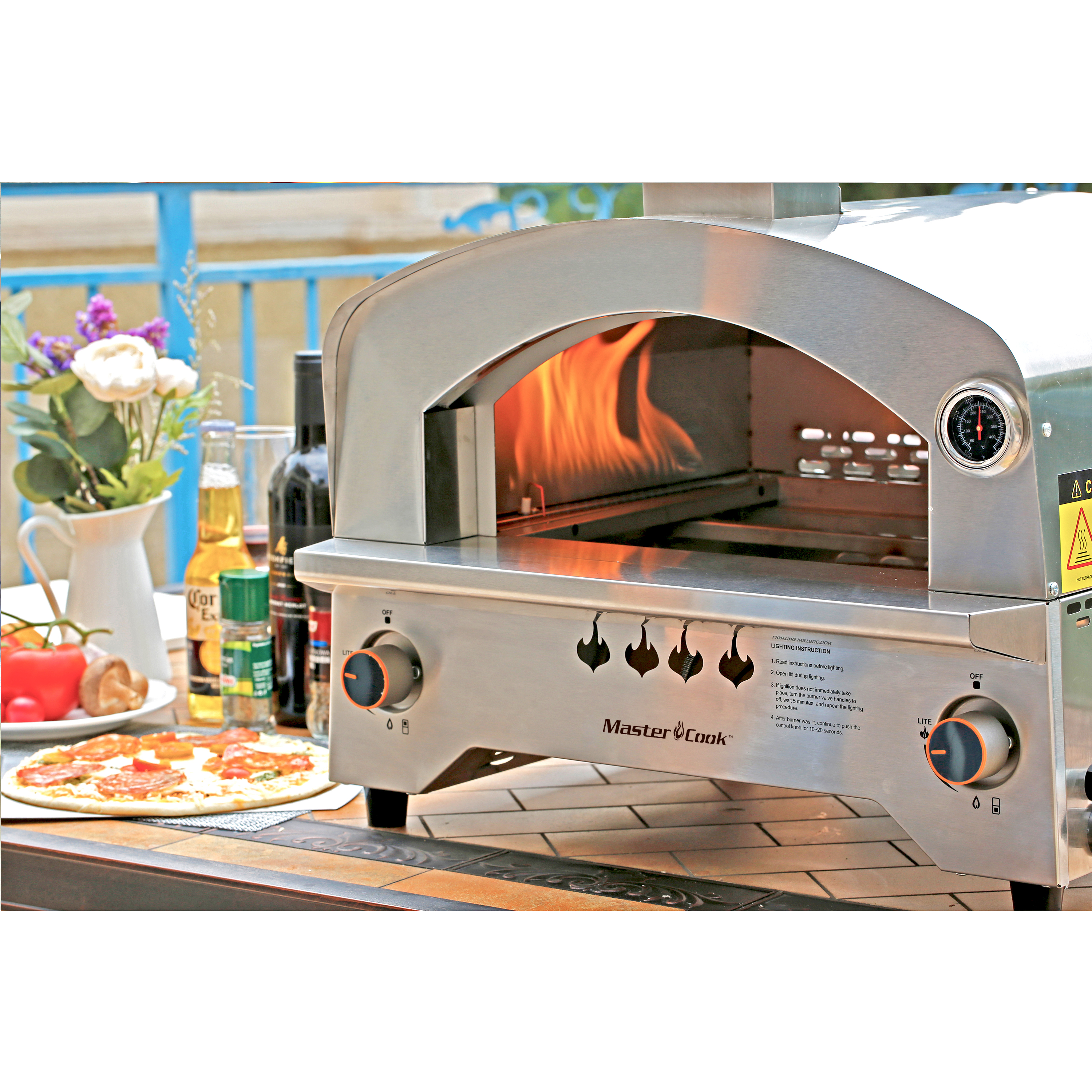 Commercial Chef Gas Pizza Oven - Outdoor Pizza Oven Propane with